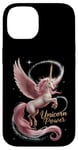 Coque pour iPhone 14 Adorable licorne magique pour fille