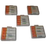 20 x aaa (1000mAh, 1.2V, Ni-MH), Micro, R3, HR03 compatible avec Siemens Gigaset E310, E310H, E550, E550H, E630, E630A Go, E630HX - Vhbw