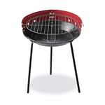 Barbecue à Charbon sur Pied EDM 73832 Rouge/Noir Fer Ø 33 x 45 cm