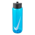 Nike Unisex Renew Recharge Graphic Print Water Bottle (Blue Fury/Black/White) - One Size