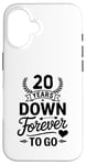 Coque pour iPhone 16 20 Years Down Forever To Go Mariage Anniv Couple marié