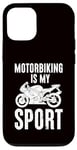 Coque pour iPhone 12/12 Pro La moto est mon sport