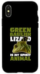 iPhone X/XS Green Basilisk Lizard Is My Spirit Animal Herpetologist Case