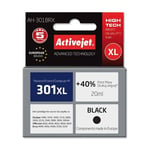 Activejet Ink Cartridge AH-301BRX for HP Printer, Compatible with HP 301XL CH563EE; Premium; 20 ml; black. Prints 40% more.