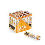 Ultra Alkaline Triple A Batteries, Long Lasting Power - Ideal for Camera, Alarm & Industrial Use - 10-Year Shelf Life - 20 Pack by GP AAA Batteries