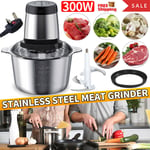 3L Electric Meat Grinder Stainless Steel Food Chopper Automatic Mince Machine