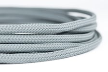 10 meter Shakmods Round 4mm High Density Silver Grey Braided Expandable Sleeving