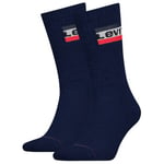 Levis Strumpor 2P Sport Regular Cut Sock Mörkblå Strl 43/46