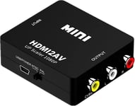 Convertisseur Hdmi Vers Av, 1080P Hdmi Vers Rca Av/Cvsb L/R Vidéo Hdmi2Av Pr En Charge Ntsc Pal Sortie Hdmi Vers Av Adaptateur De Commutateur De Détartreur