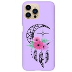 Coque violet Iphone 14 PRO Dreamcatcher lune