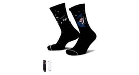 Chaussettes  x2  unisexe nike dri fit everyday plus noir blanc