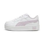 Puma Girls Carina Street Ps Sneakers, Puma White-Grape Mist, 10 UK