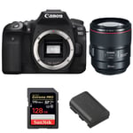 Canon EOS 90D + EF 85mm f/1.4L IS USM + SanDisk 128GB Extreme PRO UHS-I SDXC 170 MB/s + LP-E6N | Garantie 2 ans