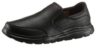 Skechers Homme Flex Advantage Sr Baskets Enfiler, Black Blk, 44 EU