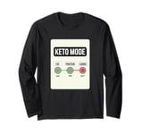 Keto Mode Fat Protein Carbs Low Carb Diet Long Sleeve T-Shirt