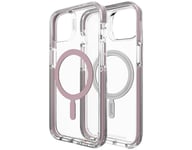 Case For iPhone 13 / 14 (6.1") GEAR4 Piccadilly Snap with D30 Pink Clear Case