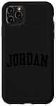 Coque pour iPhone 11 Pro Max Style vintage Jordan MN noir vieilli