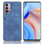 OPPO Admiral Oppo Reno4 Pro 5G kuoret - Sininen Tummansininen