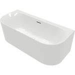 VILLEROY & BOCH LOOP & FRIENDS OVAL DUO BACK-TO-WALL BADEKAR 180X80 HVIT ALPIN