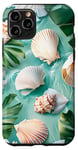 Coque pour iPhone 11 Pro Green Pop Art Tropical Coastal Petite-fille Esthétique