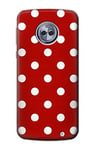 Red Polka Dots Case Cover For Motorola Moto G6 Plus