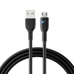 Joyroom USB-A til Micro-USB-kabel, 2,4A, 1,2m - Svart