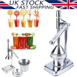 Heavy Duty Manual Commercial Bar Restaurant Press Orange Juicer Stainless Steel