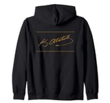 Signature M.K. Atatürk Founder of the Turkish Republic Zip Hoodie