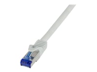 Logilink Professional Ultraflex - Koblingskabel - Rj-45 (Hann) Til Rj-45 (Hann) - 50 M - 6 Mm - S/Ftp - Cat 7 (Kabel) / Cat 6A (Kontakter) - Halogenfri, Formstøpt, Uten Hindringer - Grå, Ral 7035