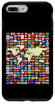 iPhone 7 Plus/8 Plus 252 Flags,World Flags,World map with flags. Case