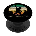 Rio Grande CO USA Sasquatch Peace Sign Bigfoot Design PopSockets Adhesive PopGrip