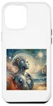 Coque pour iPhone 12 Pro Max Leonardo Da Vinci Robot Femme