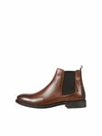 JACK & JONES Homme Jfwargo Leather Chelsea Sn Bottine, Cognac, 40 EU