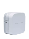 Brother PT-P300BT P-Touch Cube Bluetooth Label Printer, White