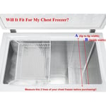(70x30x27cm With 8.5cm Handle)Chest Freezer Storage Bin Large Capacity 2 Pieces