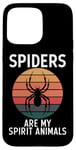 Coque pour iPhone 15 Pro Max Spiders Are My Spirit Animals Arachnide Terrarium Araignée