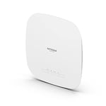 NETGEAR Points d'accès WiFi 6 PoE+ (WAX618) - WiFi 6 Tri Band AX3000, Borne WiFi 6, Port Ethernet 2,5 G, 802.11ax, MU-MIMO, Gestion à distance Insight 4 ans compris, PoE+ Adaptateur Secteur en Option