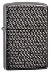 Zippo - Hexagon Design, Deep Carve - Black Ice - Essence Briquet Coupe-Vent, Rechargeable, dans Une boîte Cadeau de Haute qualité