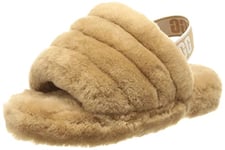 UGG FLUFF YEAH SLIDE ,Chausson , mixte enfant, Chestnut, 32 EU