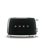 Smeg - 2 Slice Toaster Black - Paahtimet - Musta