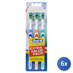 6x Oral-B Toothbrush Classic Care 35 Medium 3 Pieces