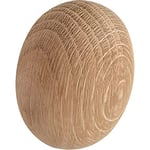 ALLES IM GRIFF Bouton de meuble Pebble largeur 76 mm – Bouton pour armoire et tiroir – Bouton de meuble en bois, chêne brut