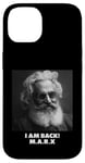 Coque pour iPhone 14 JE SUIS DE RETOUR, Karl Marx, communiste, cool Marx