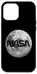 iPhone 12 Pro Max Retro NASA Worm Logo Full Moon Space Graphic Apollo Artemis Case