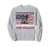 Veterans Day Never Forget the Fallen USA Flag Soldiers Boots Sweatshirt