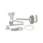 Alovez - Fixation abattant wc, pièce détachée pour abattant wc Fix Clip avec fixation inox, Kit de 15 fixations pour abattant wc, acier inoxydable,