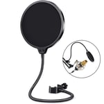 Double Layer Studio Microphone Pop Filter Flexible Wind Screen Sound Filter Mask