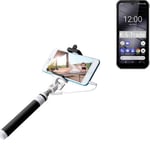 Selfie bâton / Selfie-Stick pour Gigaset GX290, noir Manfrotto, perche télesco