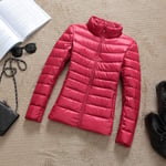 WEIYYY 2020 Nouveau décontracté 90% Doudoune Femmes Automne Hiver Manteau Chaud Dame Grande Taille Vestes Femme à Capuche a, Rouge, 4XL