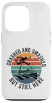 Coque pour iPhone 13 Pro Trottinette Accident Survivor Vintage Drôle E-Scooter Crash